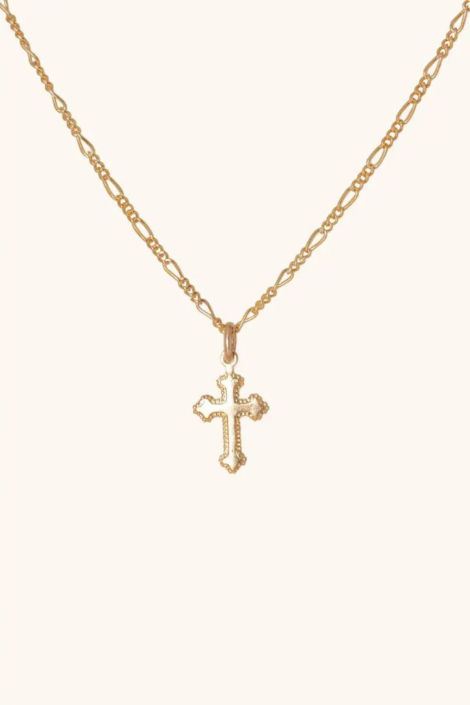 Cross Necklace - Valentina New York - 16 In - cross necklace