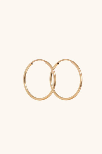 Everyday Infinity hoops - Valentina New York - 16MM - dainty jewelry