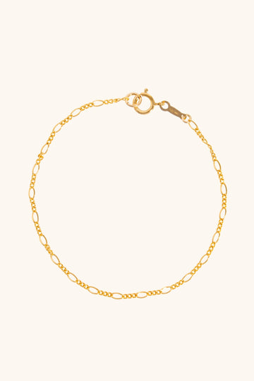 Figaro chain bracelet - Valentina New York - 6" - chain bracelet