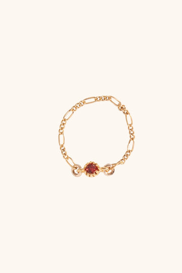 Sofia Chain Ring | Red - Valentina New York - 5 - chain ring