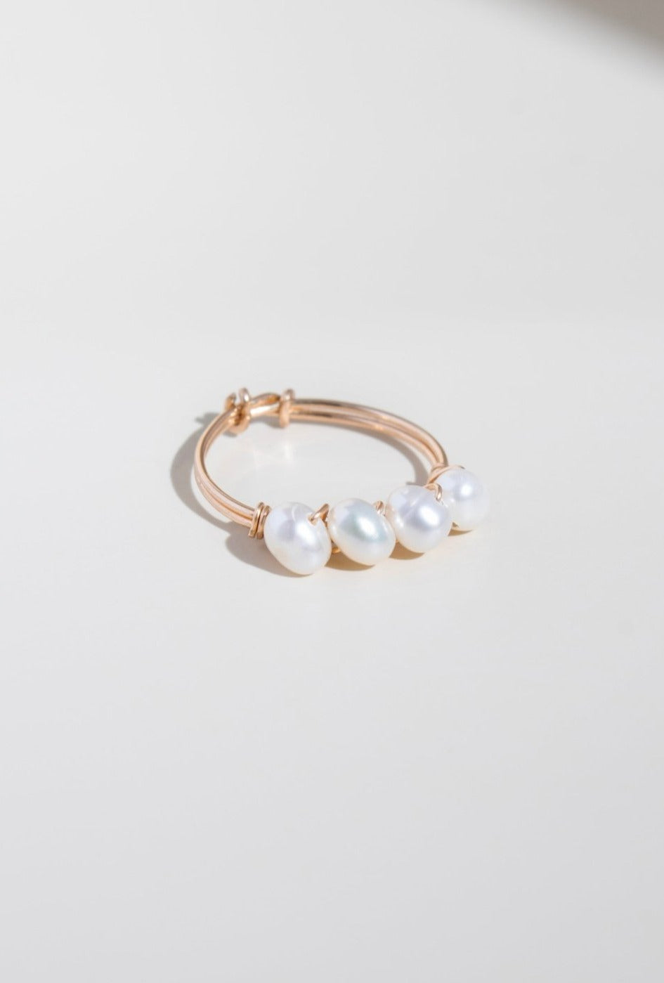 Gold-filled Gloria Pearl Ring – Valentina New York